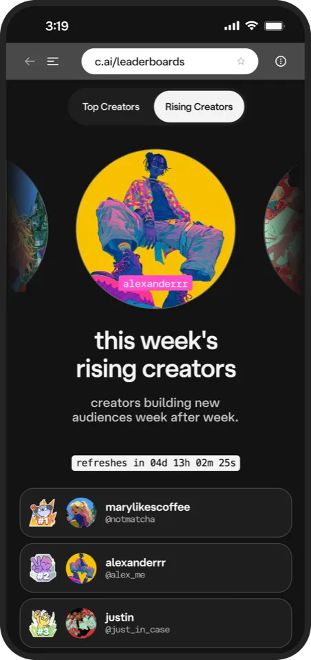 Creator Leaderboards